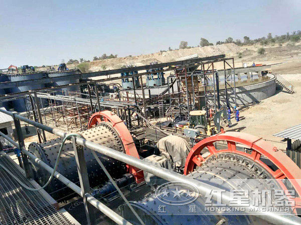 江西200噸銅礦選礦生產線現場 江西200噸銅礦選礦生產線現場