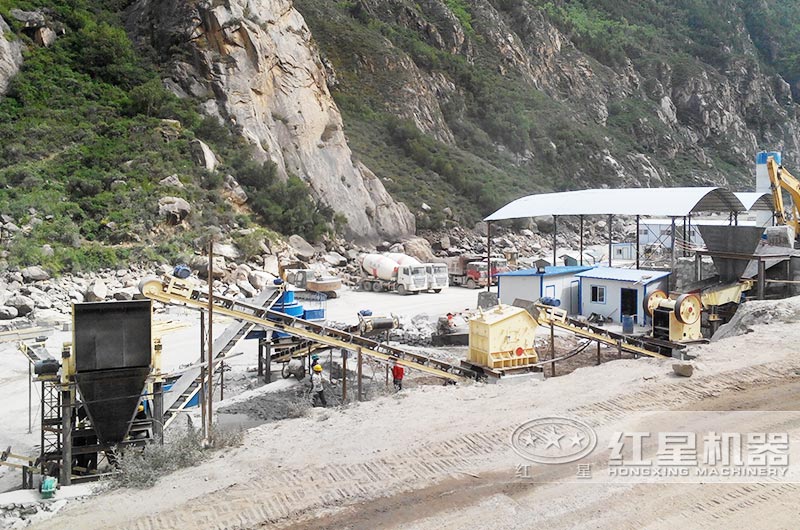 時產200噸制沙生產線現場圖片 時產200噸制沙生產線現場圖片