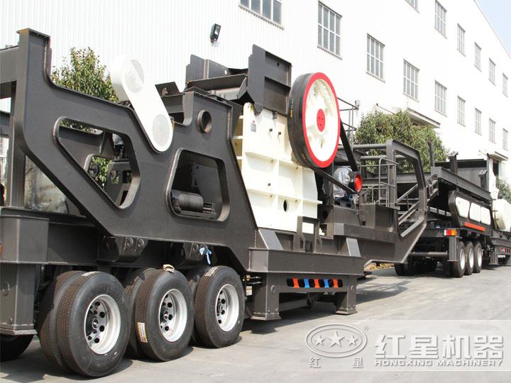 顎式移動破碎機，破碎比大，故障率低