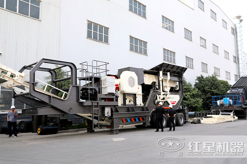 顎式移動磕石機，石頭粗碎更給力