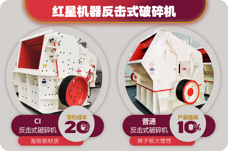 反擊式破碎機(jī)投資成本少，但出料更均勻