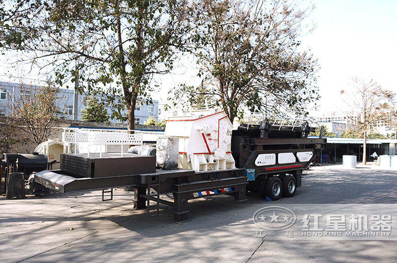 反擊破移動式破碎機價格便宜，成品均勻