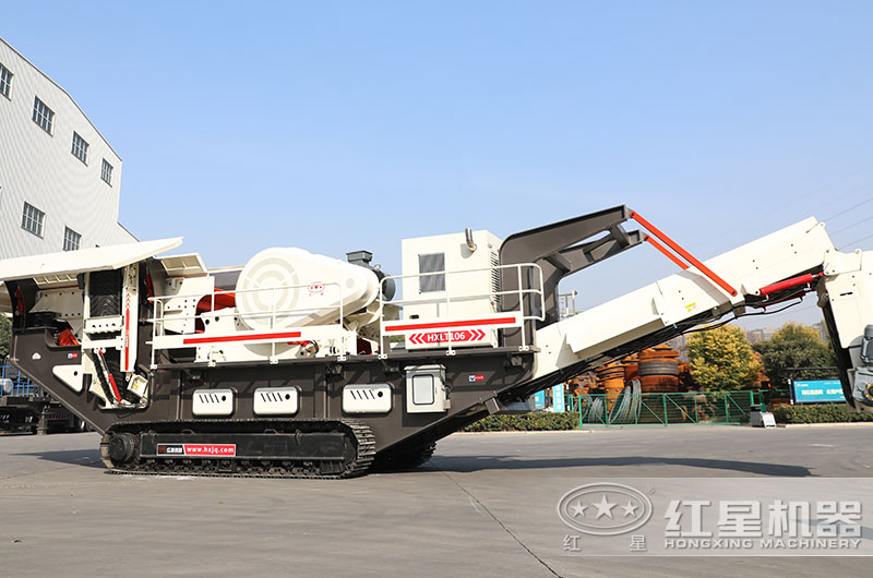 建筑垃圾回收再利用設備，履帶式移動