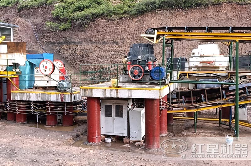 廣東客戶砂石生產線現(xiàn)場圖片