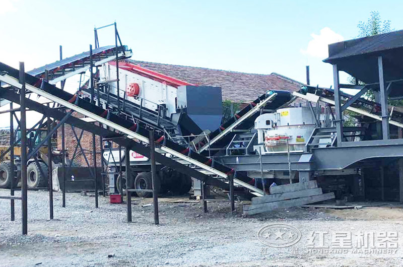 移動式機制砂生產線，海南客戶現場