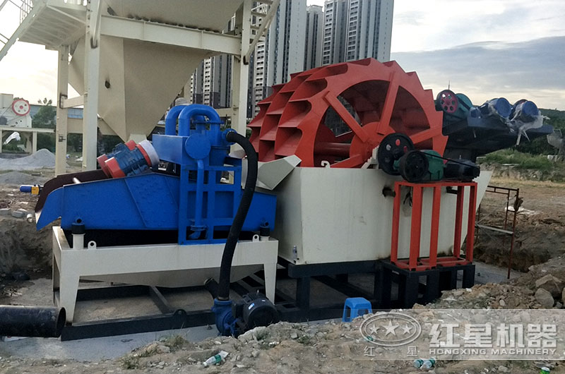 機制砂洗砂脫水現場 機制砂洗砂脫水