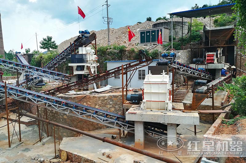 江蘇客戶機(jī)制砂機(jī)器工作現(xiàn)場